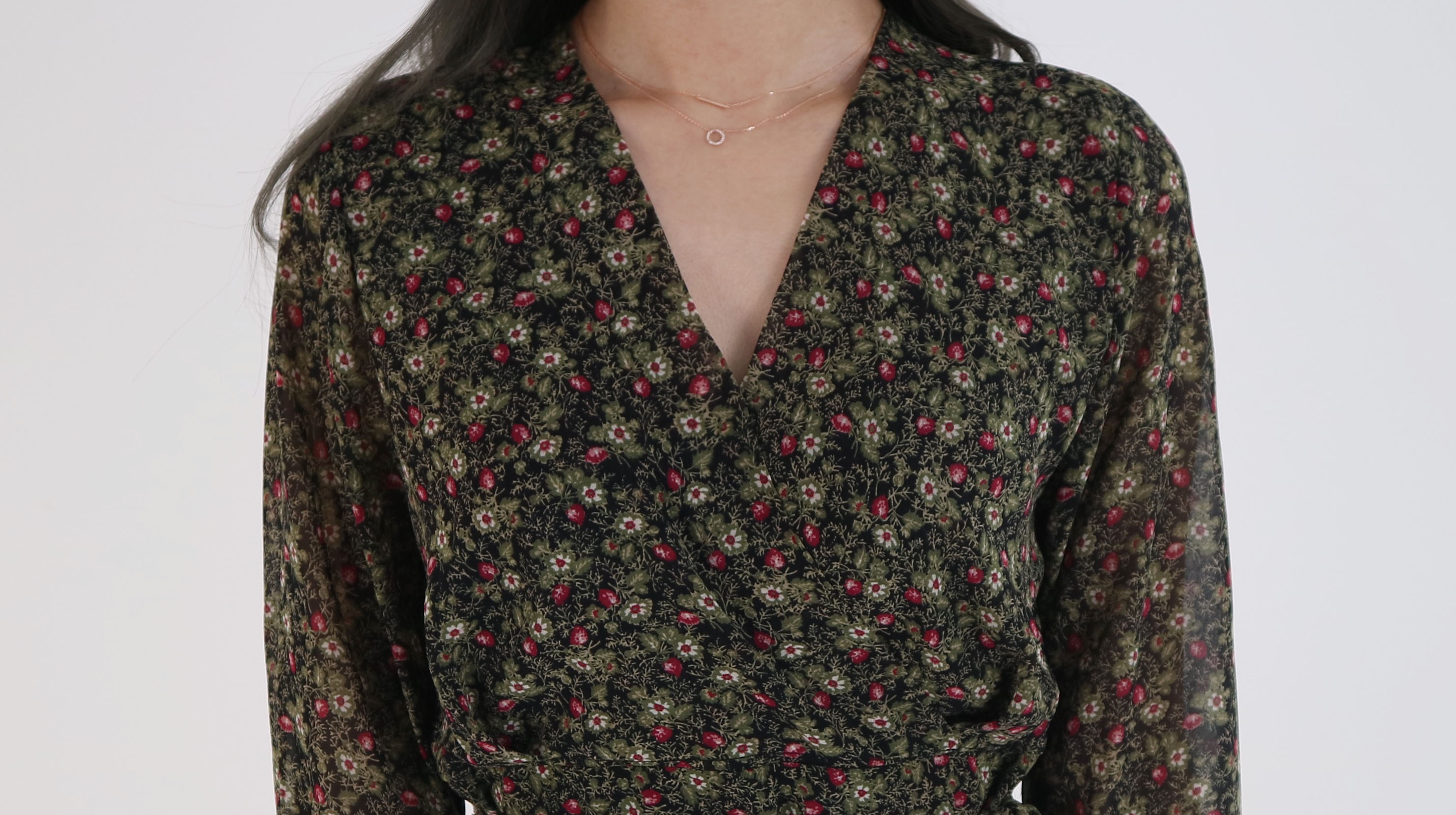 New Women Dress Autumn Chiffon Flower Passenger On