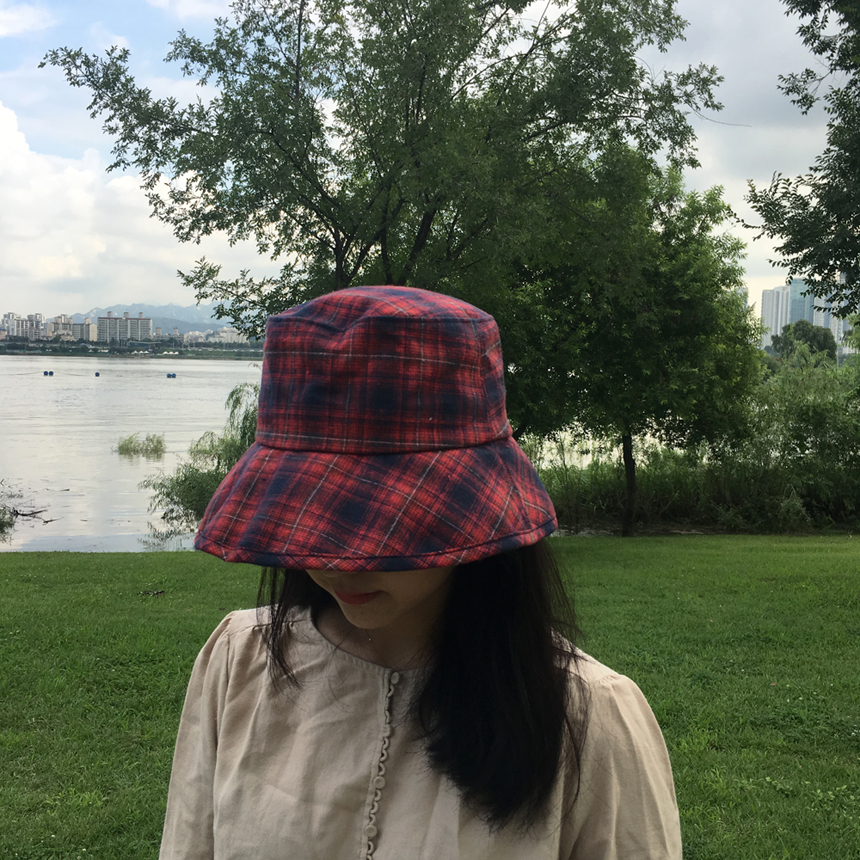 Women Sun Hats Daily Check Over Size Humbly Bucket