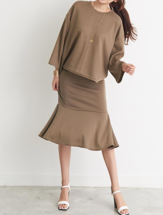 Fur Skirt Two Piece Set 3 Color Women's Dress F