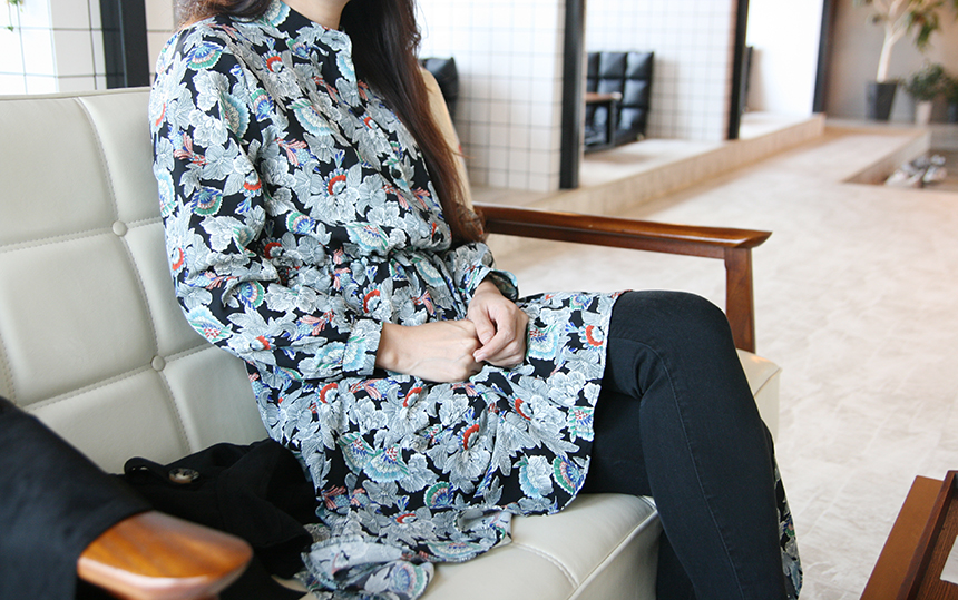 New Women Dress Autumn Flower Dress