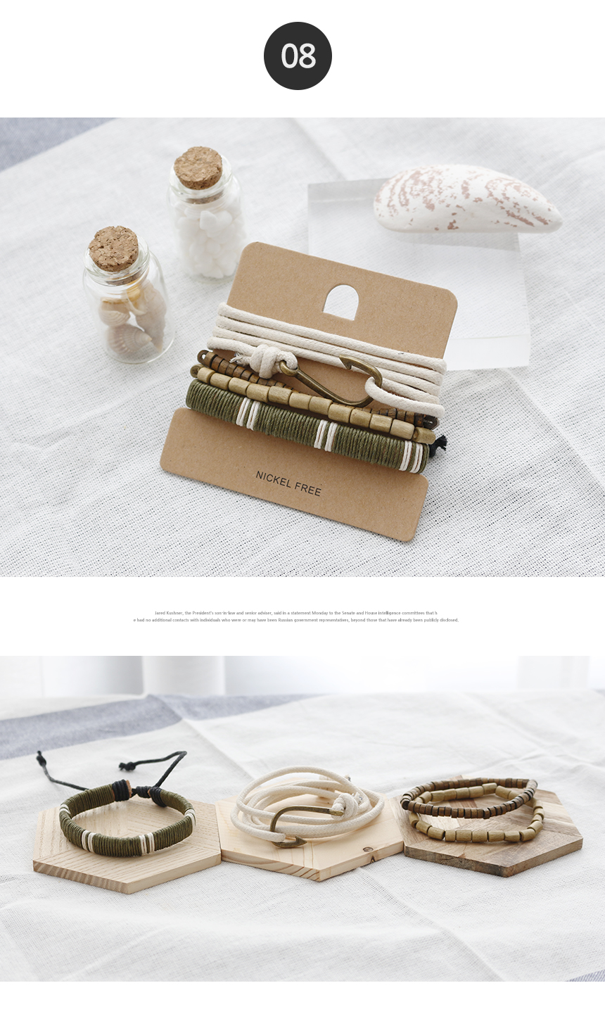 Bohemian Fashion Man Bracelet Leather Couple Male Friends Birthday Gifts Handmade