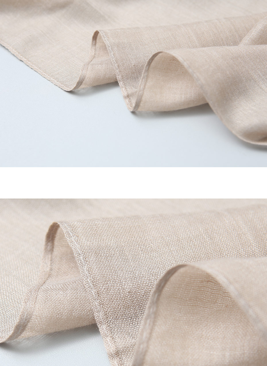 Plain muffler 5color Autumn Linen Gauze items Wome