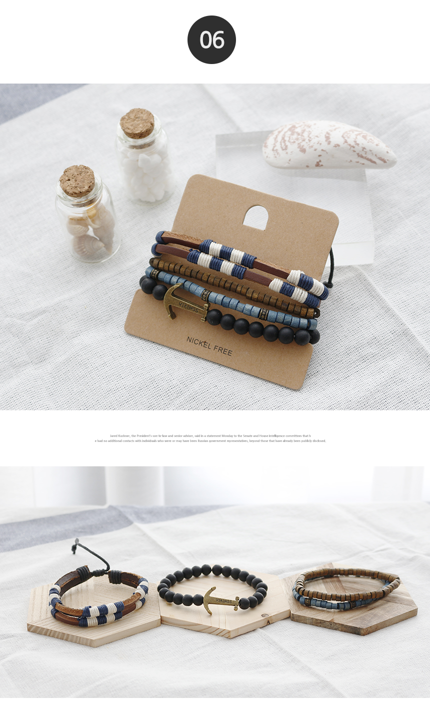 Bohemian Fashion Man Bracelet Leather Couple Male Friends Birthday Gifts Handmade