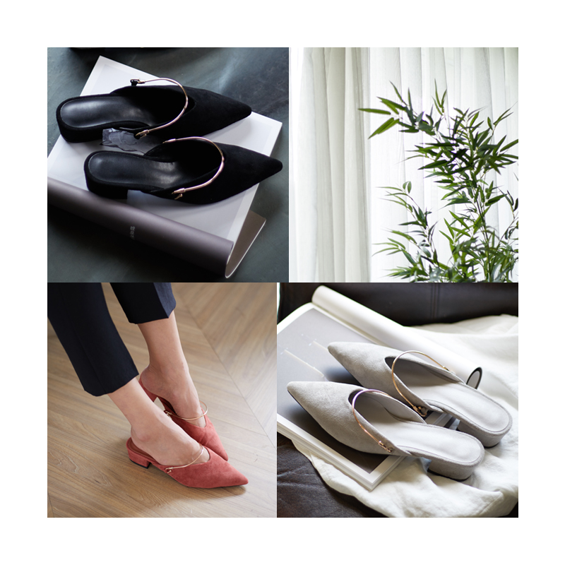 New union gold ornaments stiletto blouse flat woma