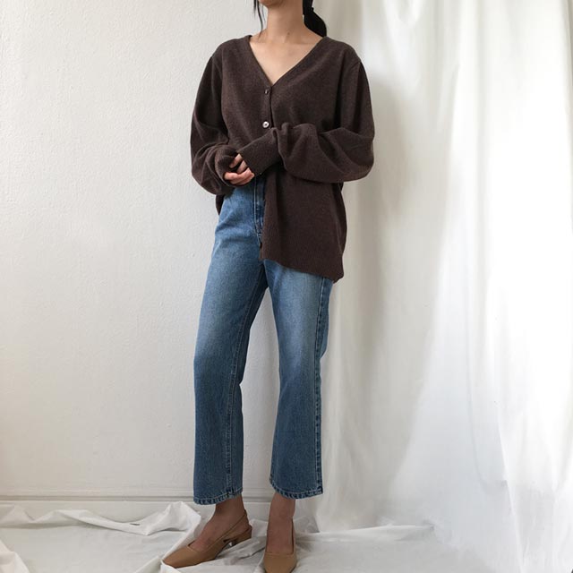 Women Jeans Pants High Waist 8 Semi-Boot Cut Jeans