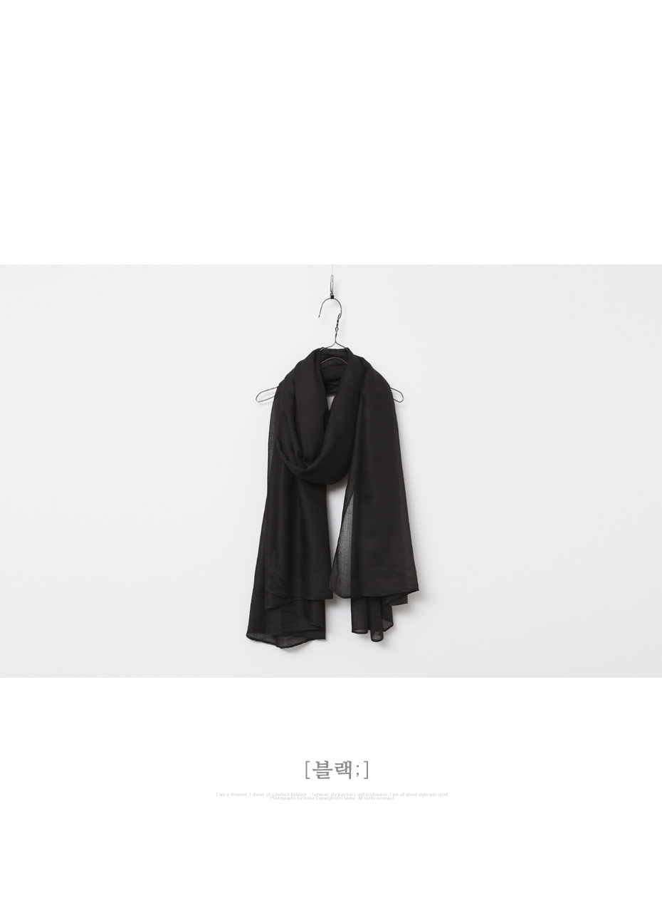 Plain muffler 5color Autumn Linen Gauze items Wome