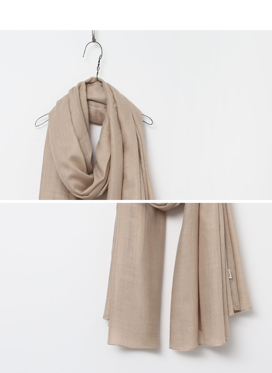 Plain muffler 5color Autumn Linen Gauze items Wome
