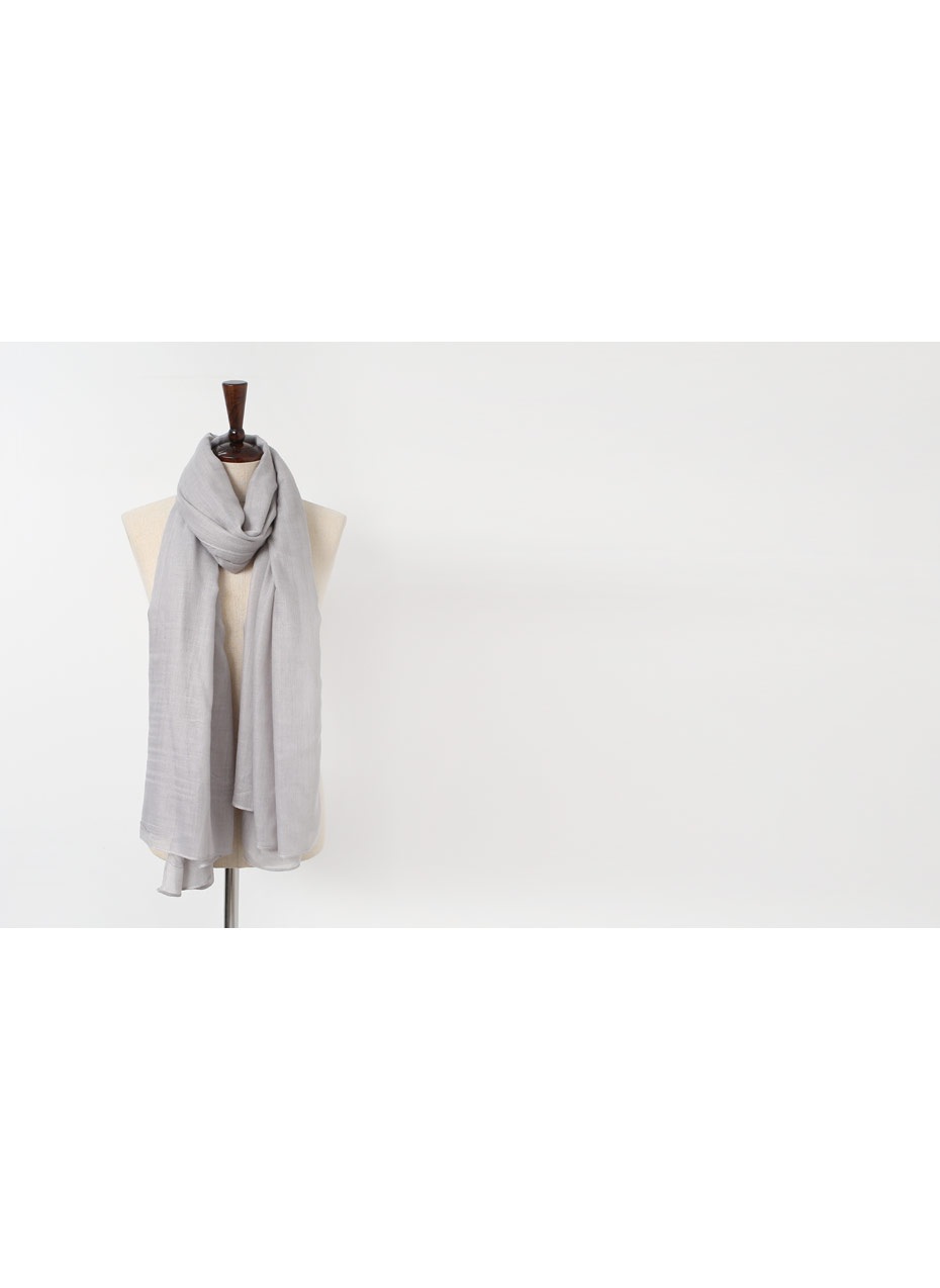 Plain muffler 5color Autumn Linen Gauze items Wome