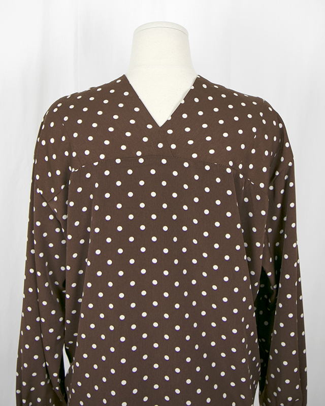 NEW FASHION LADY GIRL Blouse V-neck dot blouse