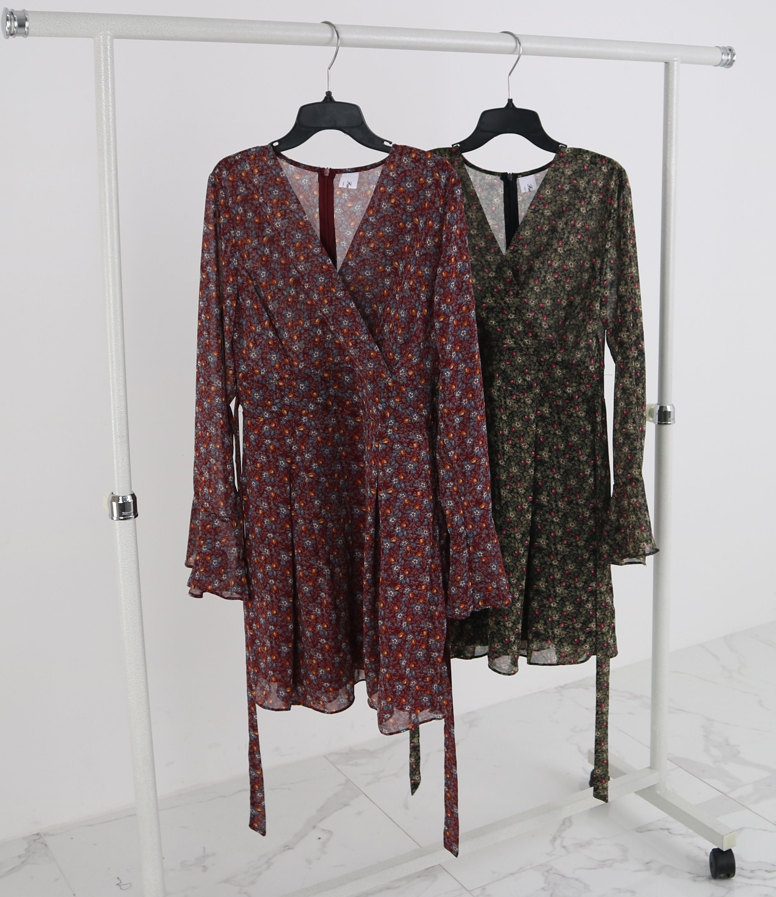 New Women Dress Autumn Chiffon Flower Passenger On