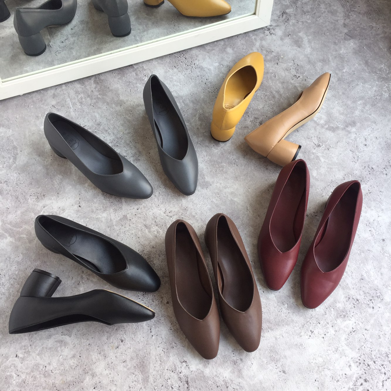 Retro Tongue Pumps 6cm Memory Foam Middle Hill Kea