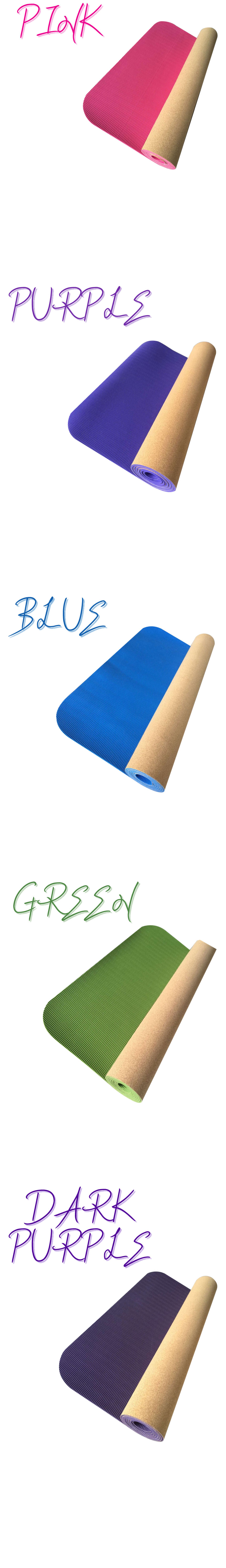 New Yoga Mat Yoga Mat Cork TPE exercise strap thic