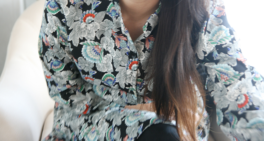 New Women Dress Autumn Flower Dress