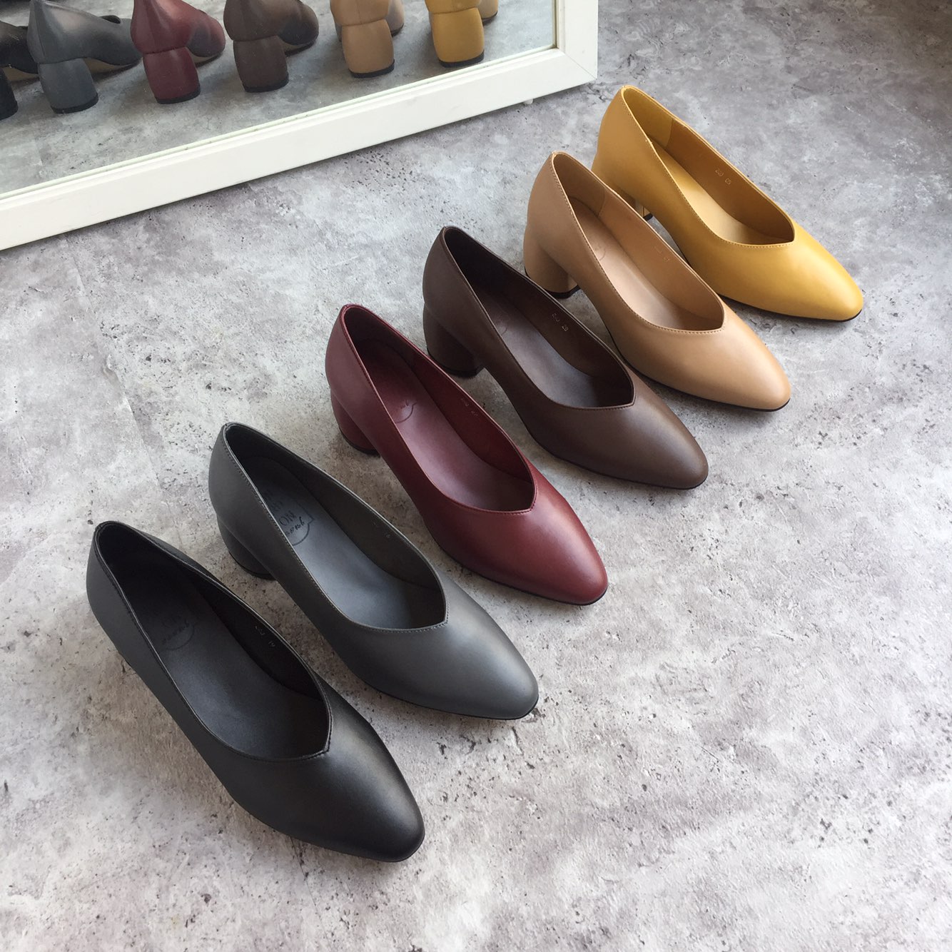 Retro Tongue Pumps 6cm Memory Foam Middle Hill Kea