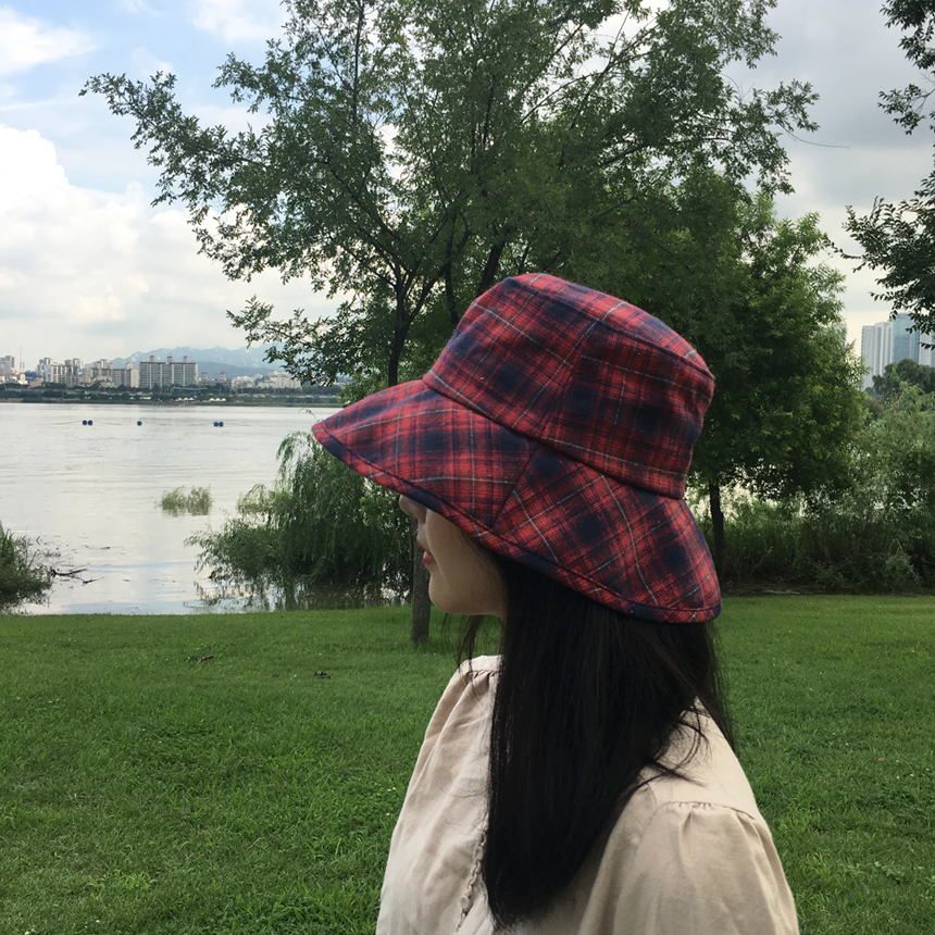 Women Sun Hats Daily Check Over Size Humbly Bucket