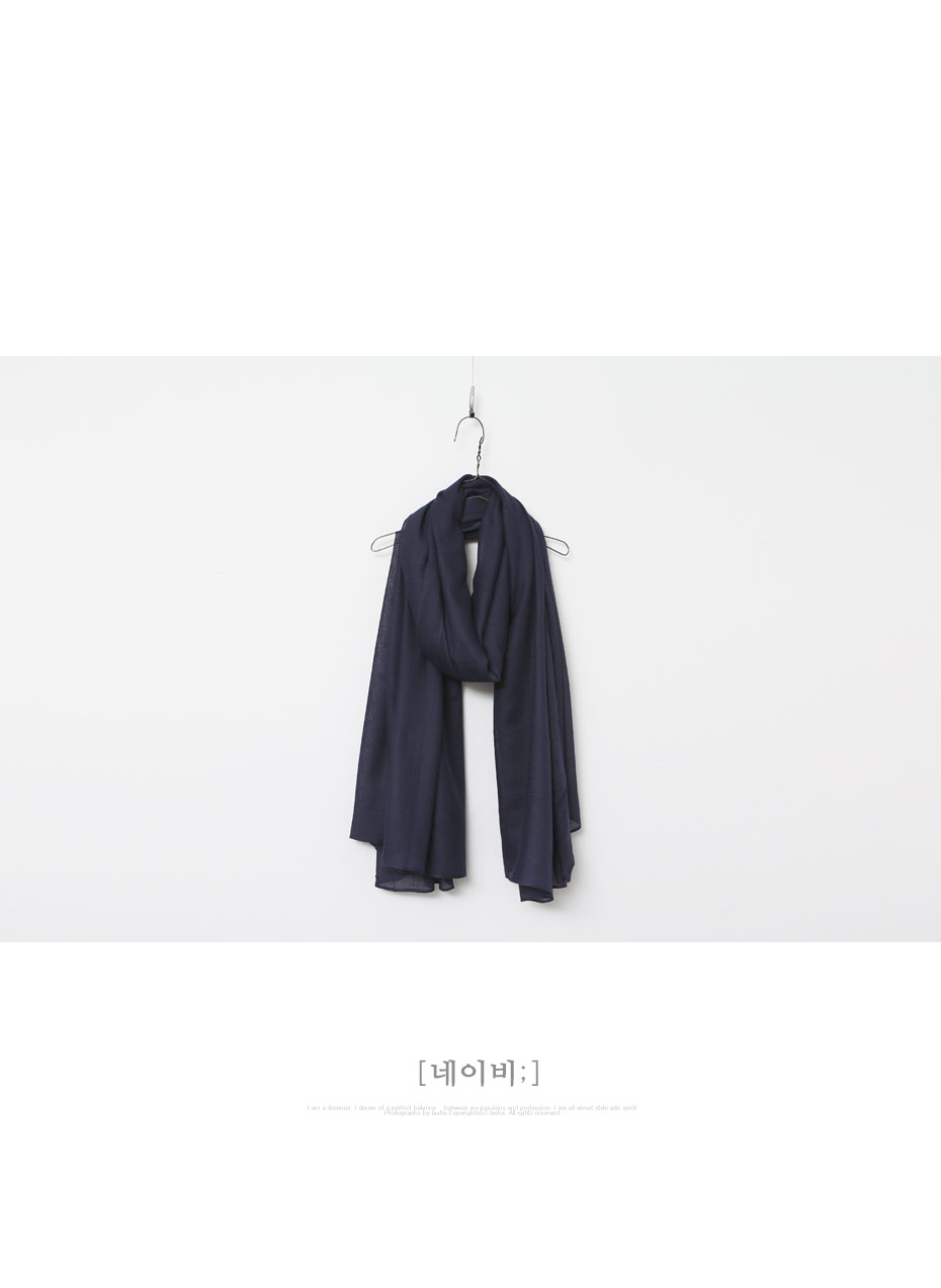 Plain muffler 5color Autumn Linen Gauze items Wome