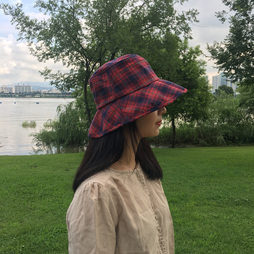 Women Sun Hats Daily Check Over Size Humbly Bucket