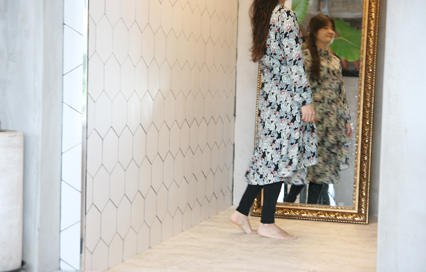 New Women Dress Autumn Flower Dress