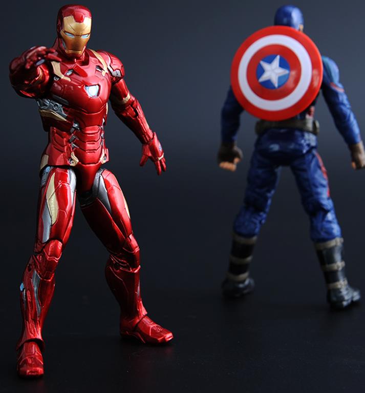 Avengers 2 Captain America &amp Iron Man Figures, 
