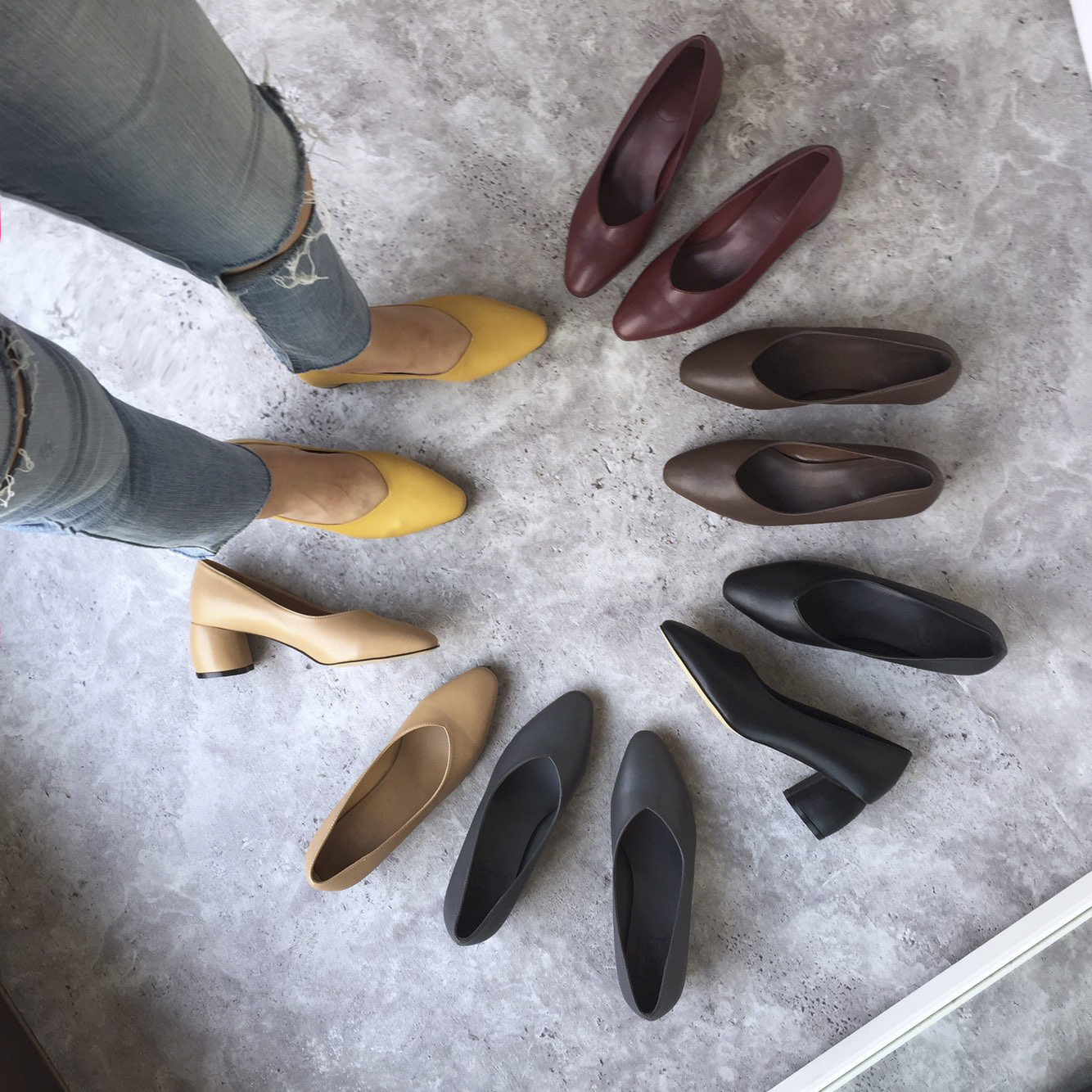 Retro Tongue Pumps 6cm Memory Foam Middle Hill Kea