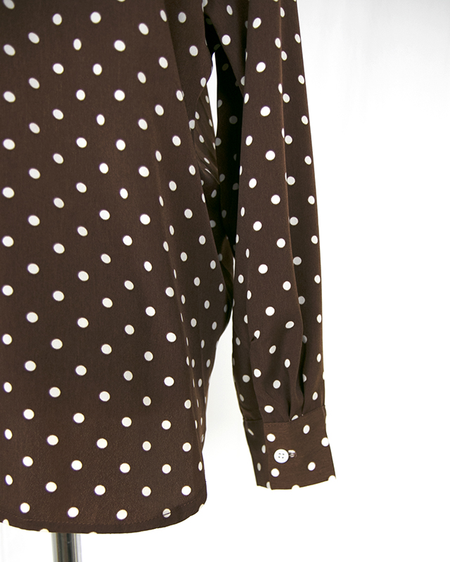 NEW FASHION LADY GIRL Blouse V-neck dot blouse