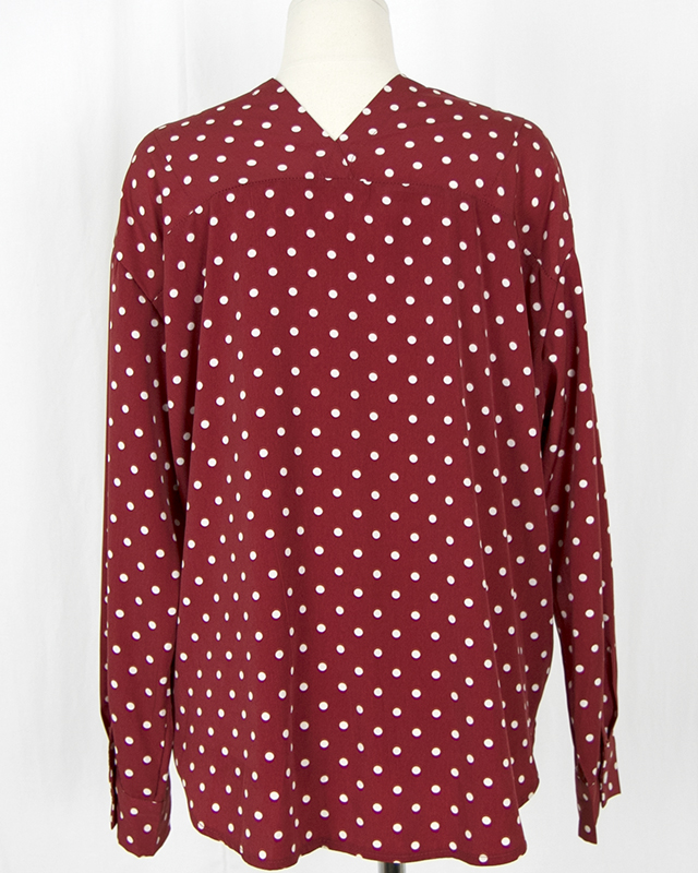 NEW FASHION LADY GIRL Blouse V-neck dot blouse