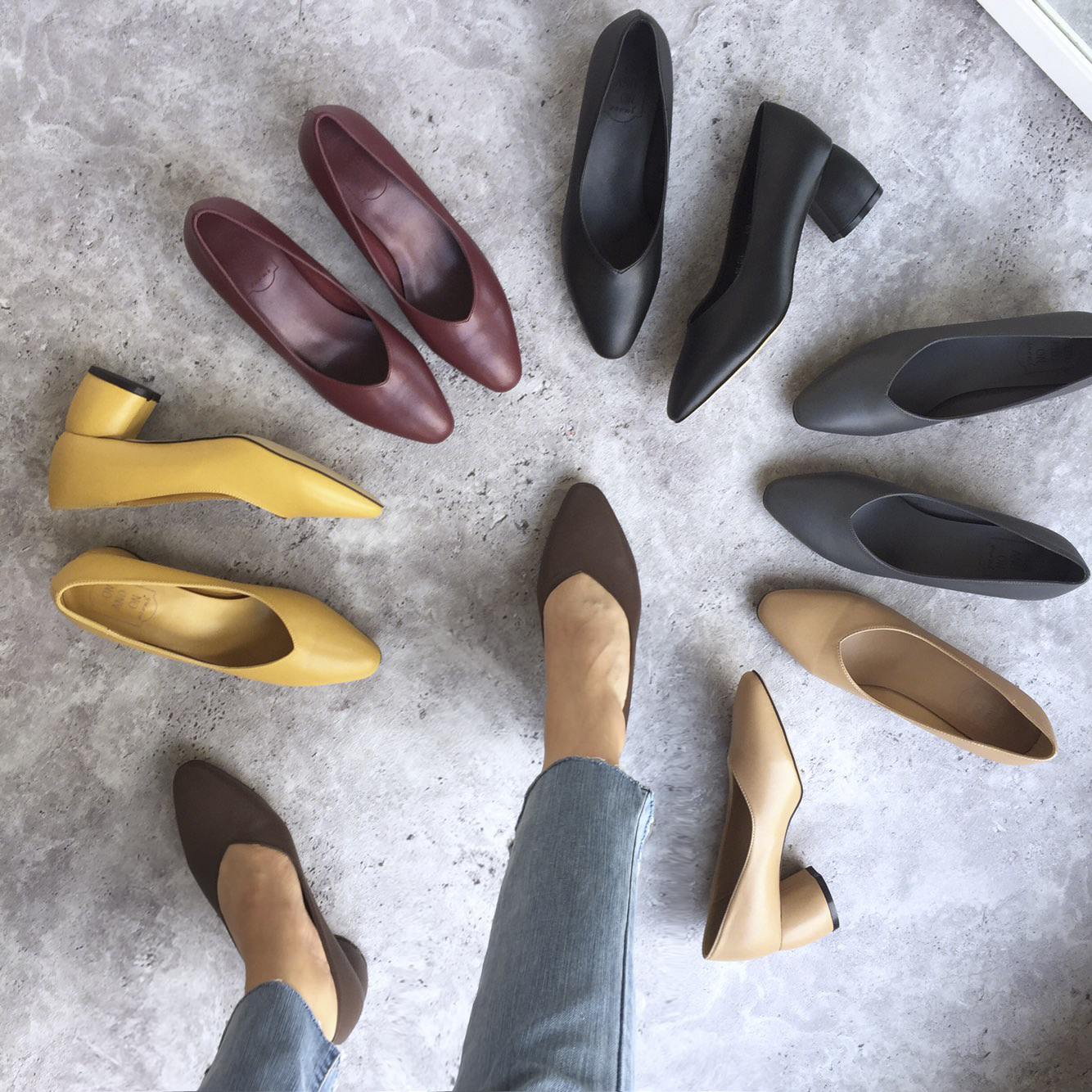 Retro Tongue Pumps 6cm Memory Foam Middle Hill Kea