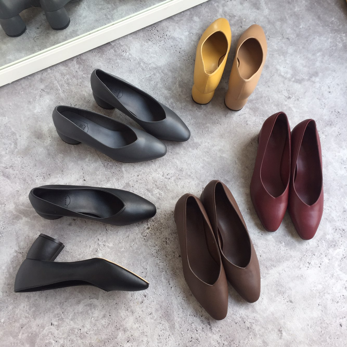 Retro Tongue Pumps 6cm Memory Foam Middle Hill Kea