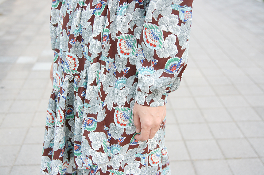 New Women Dress Autumn Flower Dress