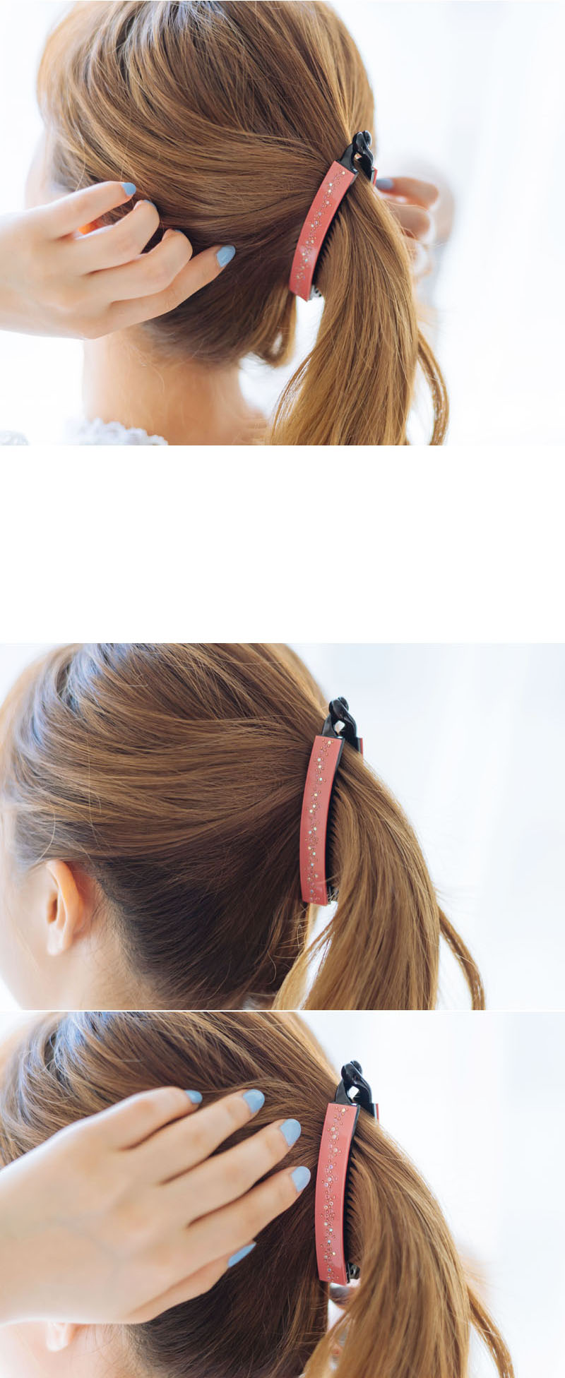 New Renacr Milky Way Cubic Stone Banana Pin Cute H