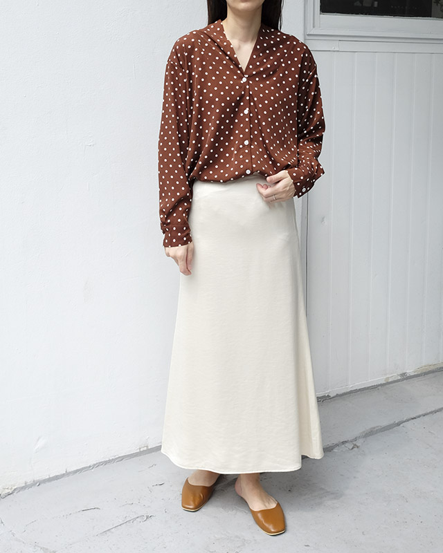 NEW FASHION LADY GIRL Blouse V-neck dot blouse