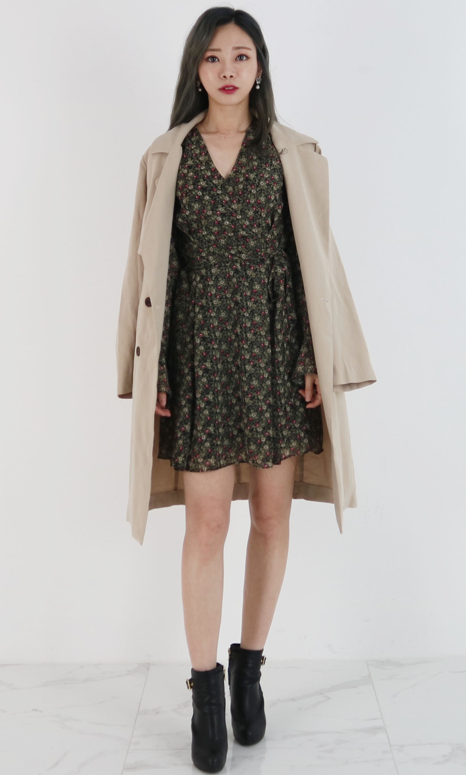 New Women Dress Autumn Chiffon Flower Passenger On