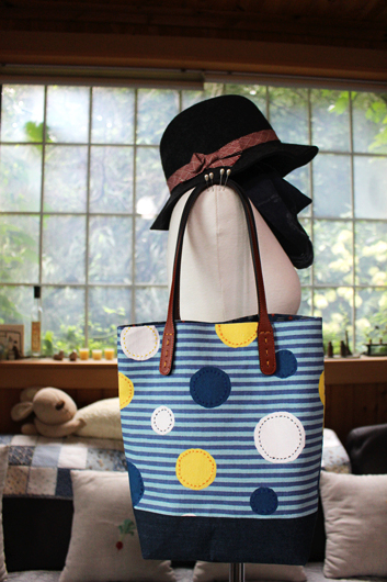New Women's Bags Dot Stripe Middle Back