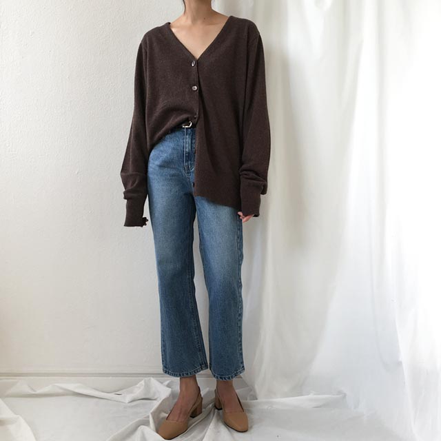 Women Jeans Pants High Waist 8 Semi-Boot Cut Jeans