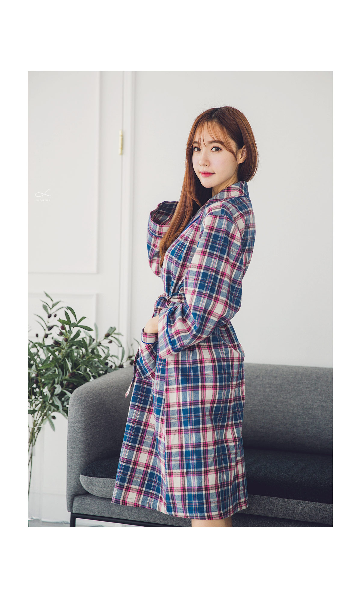 New Robe Romantique Check Frannell Women's Nigh