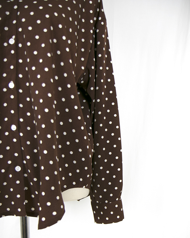 NEW FASHION LADY GIRL Blouse V-neck dot blouse