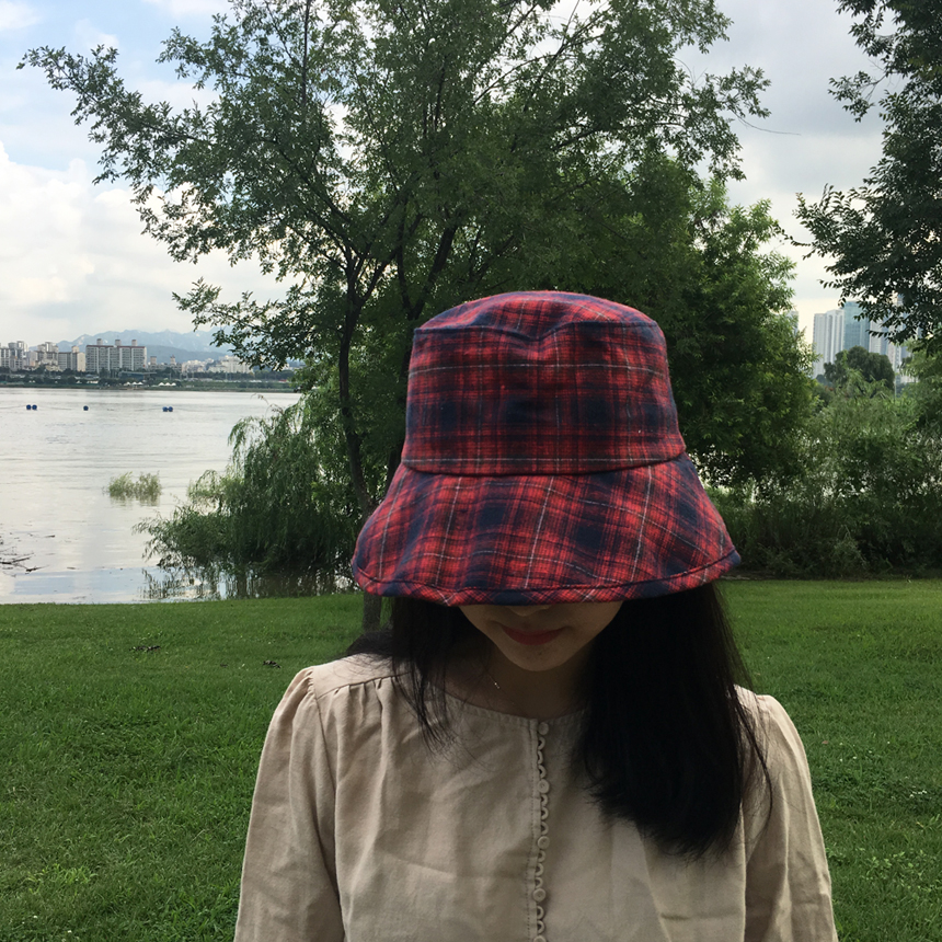 Women Sun Hats Daily Check Over Size Humbly Bucket