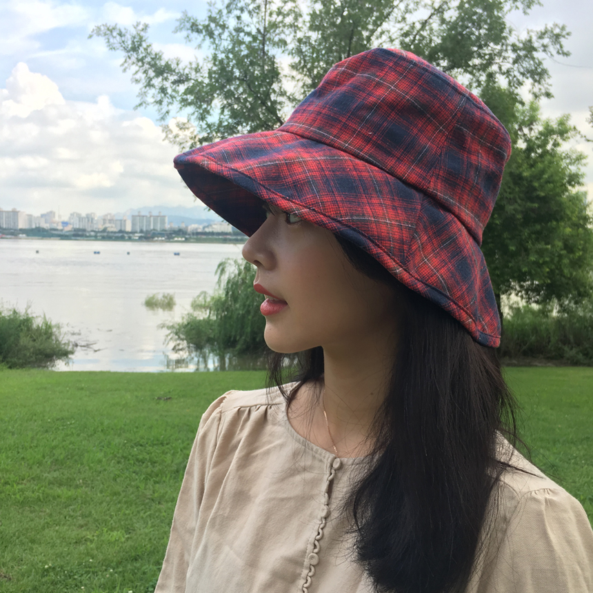 Women Sun Hats Daily Check Over Size Humbly Bucket