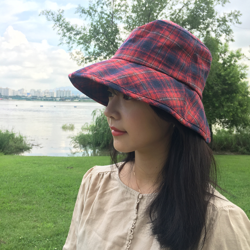 Women Sun Hats Daily Check Over Size Humbly Bucket