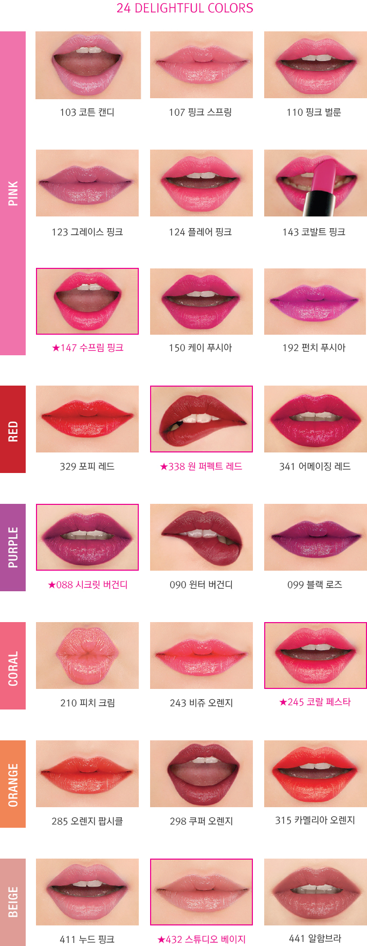 New Herruluz Holic Shine 3g Lipstick