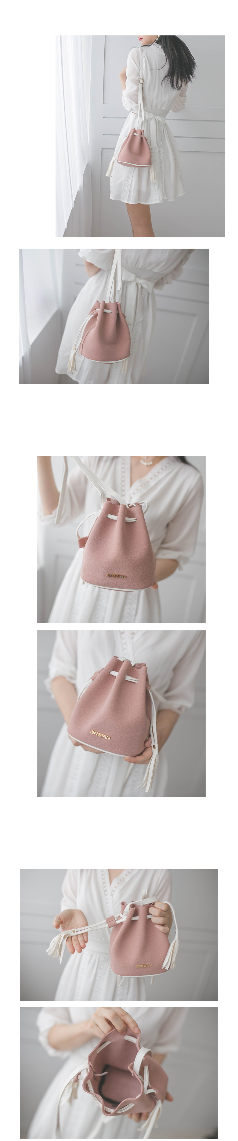 New Mini Leather Tassel Backpack F02062 Women Hand