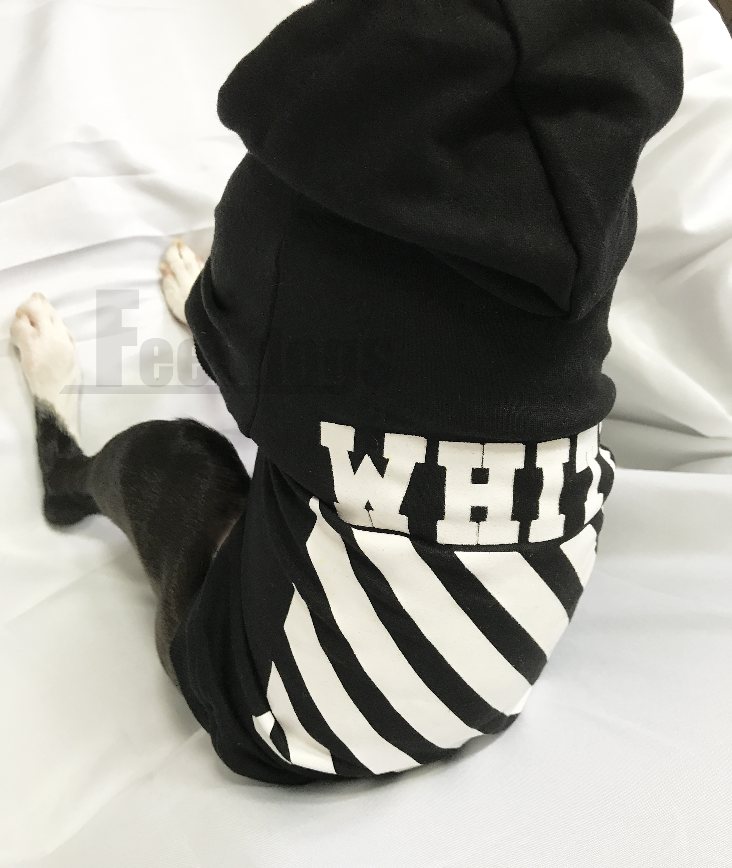 NEW DOG FASHION Off-white st Dog Hoodie Pet Dog Cl