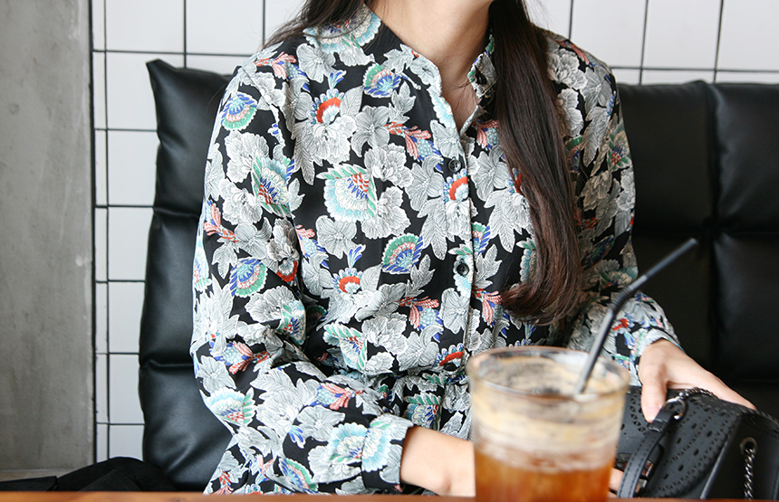 New Women Dress Autumn Flower Dress