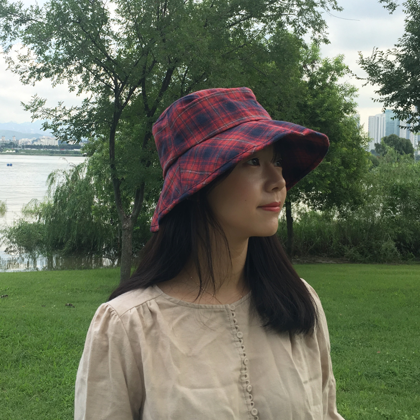 Women Sun Hats Daily Check Over Size Humbly Bucket