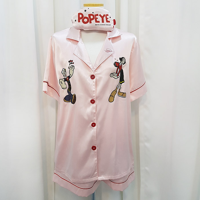 New Popeye Pajamas Short Sleeve Homewear Women Paj