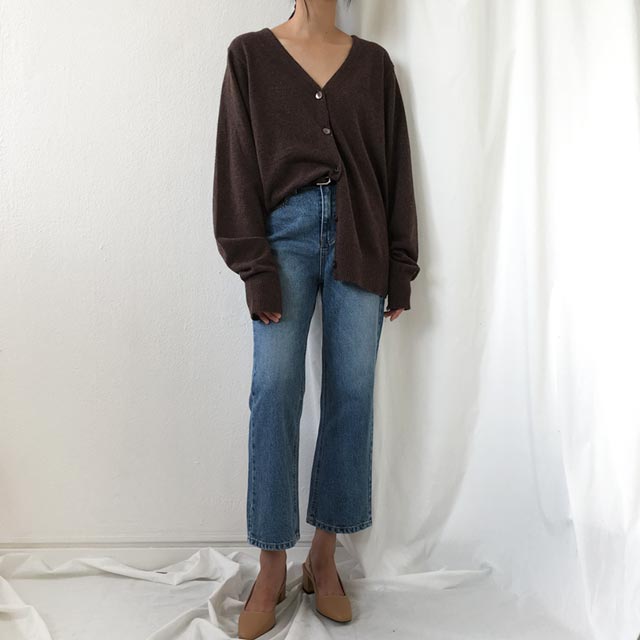 Women Jeans Pants High Waist 8 Semi-Boot Cut Jeans