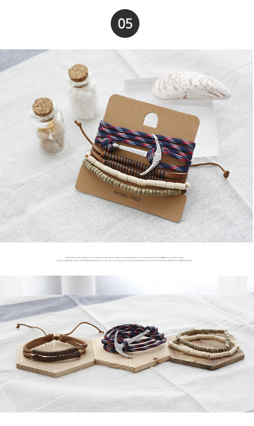 Bohemian Fashion Man Bracelet Leather Couple Male Friends Birthday Gifts Handmade