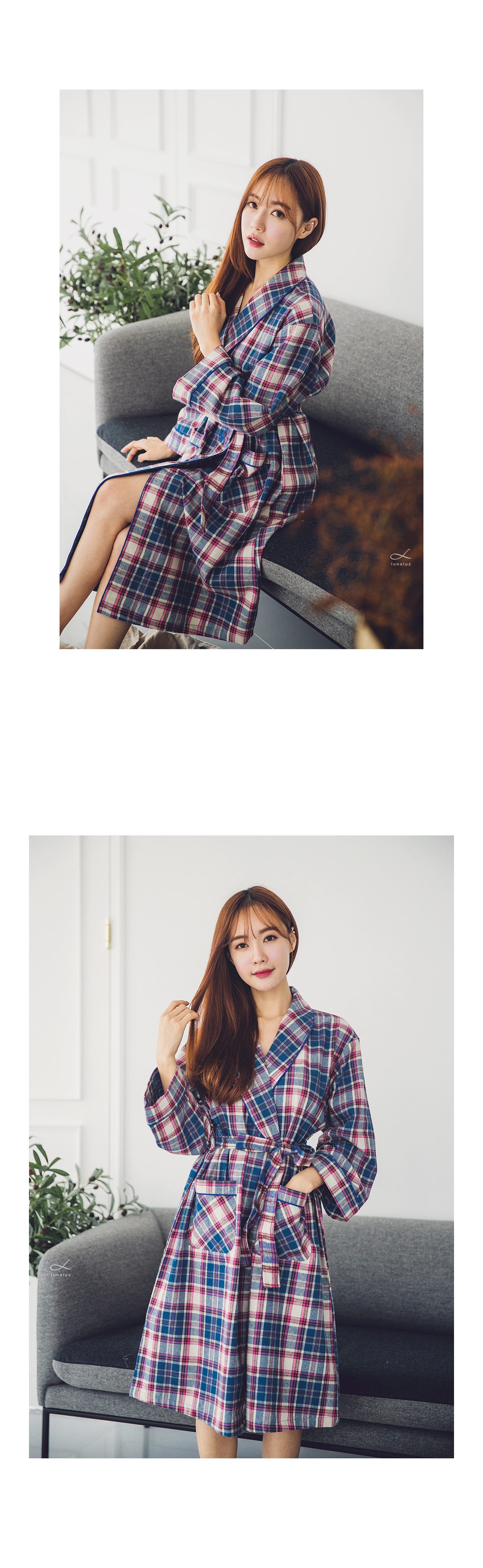 New Robe Romantique Check Frannell Women's Nigh