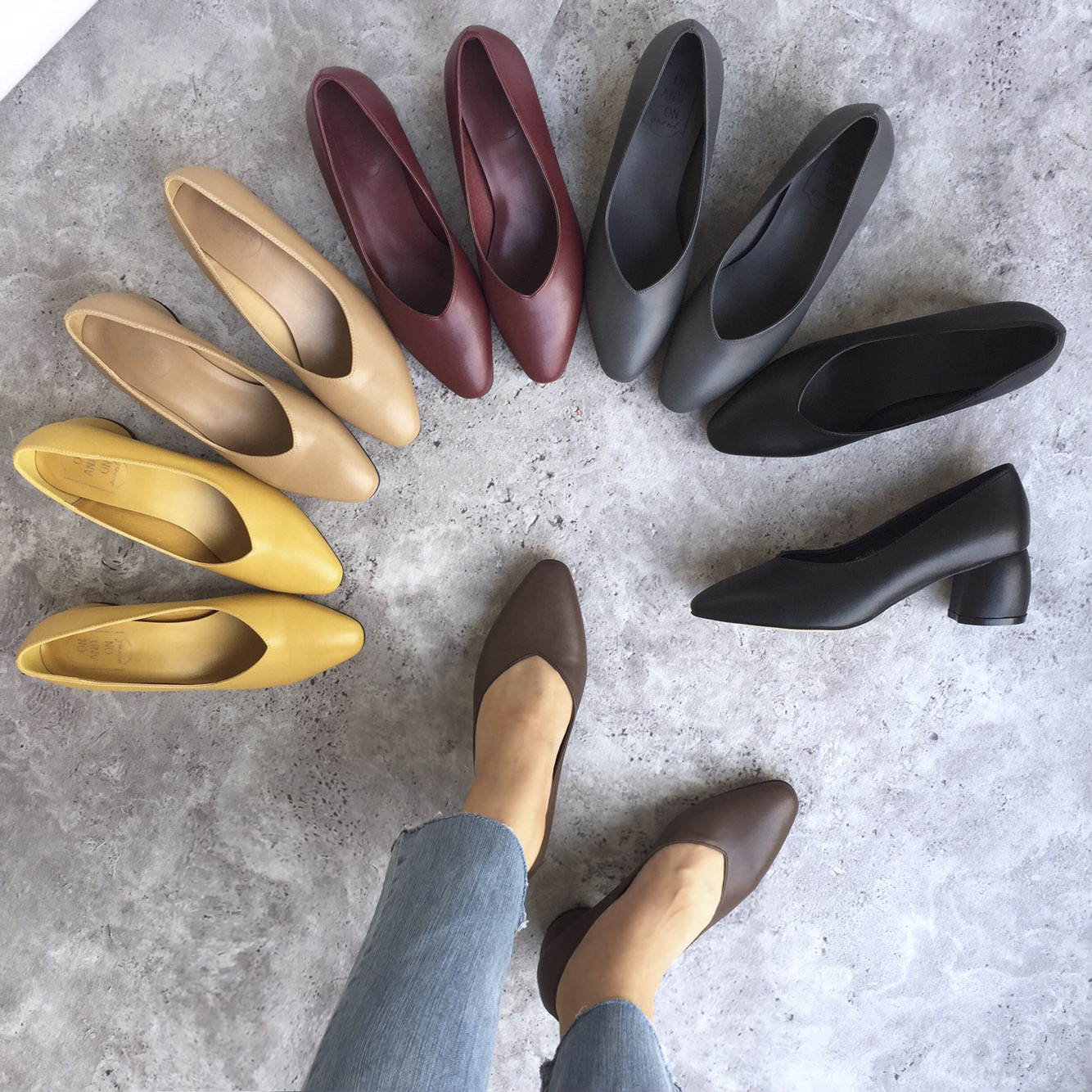 Retro Tongue Pumps 6cm Memory Foam Middle Hill Kea