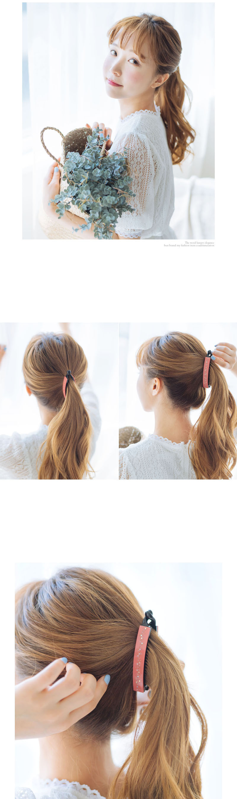 New Renacr Milky Way Cubic Stone Banana Pin Cute H